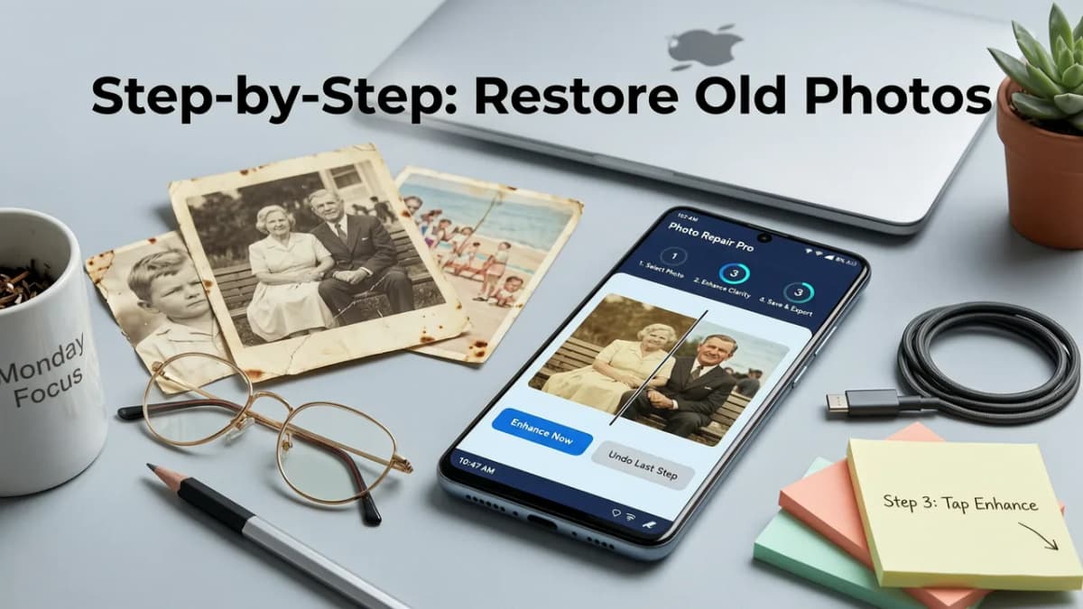 Step-by-Step: How to Restore Old Photos on Android in 2026 - restore old photos on android