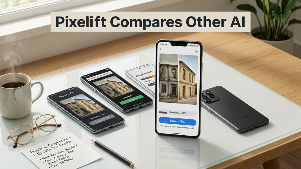 How Pixelift Compares to Other Top AI Photo Restorers for Android (2026) - best ai photo restorer for android