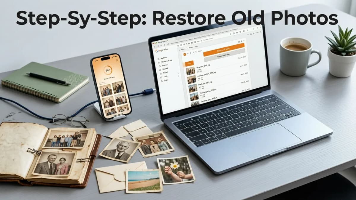 Step-by-Step: How to Restore Old Photos from Google Drive (2026 Workflow) - restore old photos from google drive