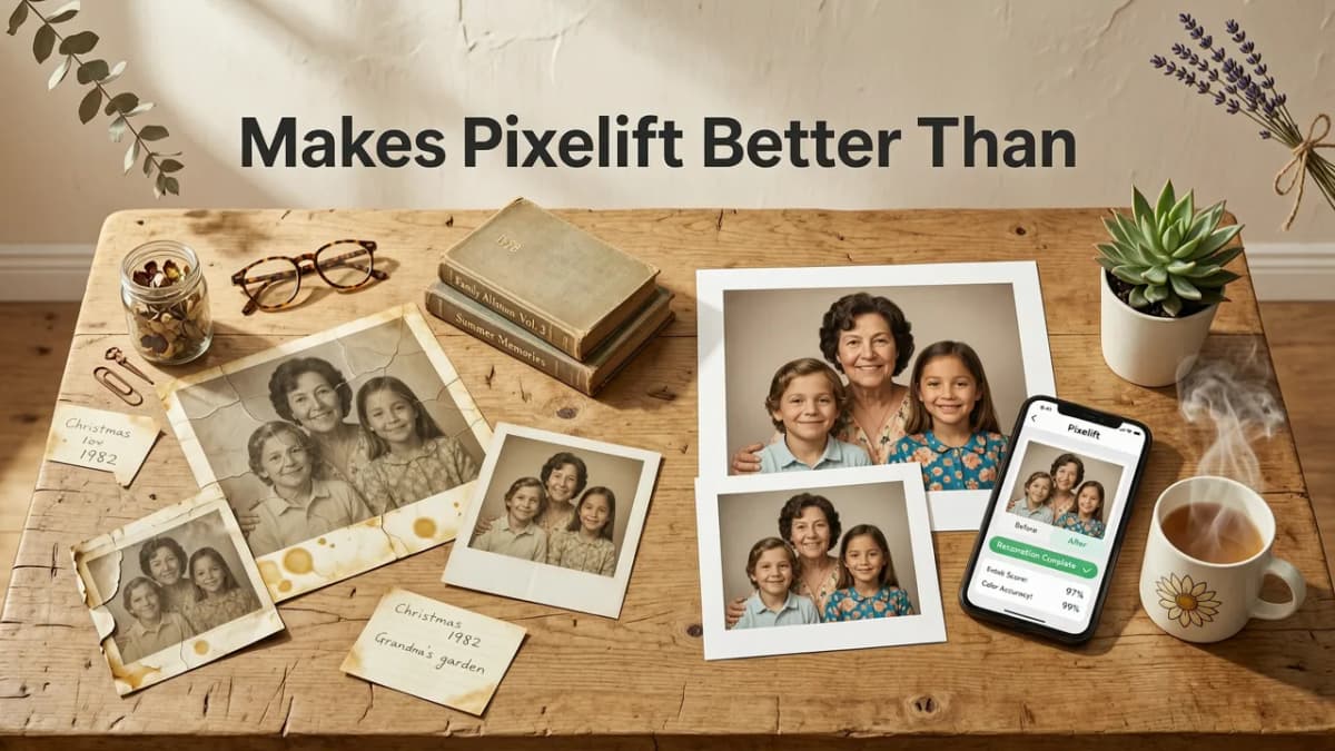 What Makes Pixelift Better Than Other Online Faded Photo Restorers? - restore faded photos online no download