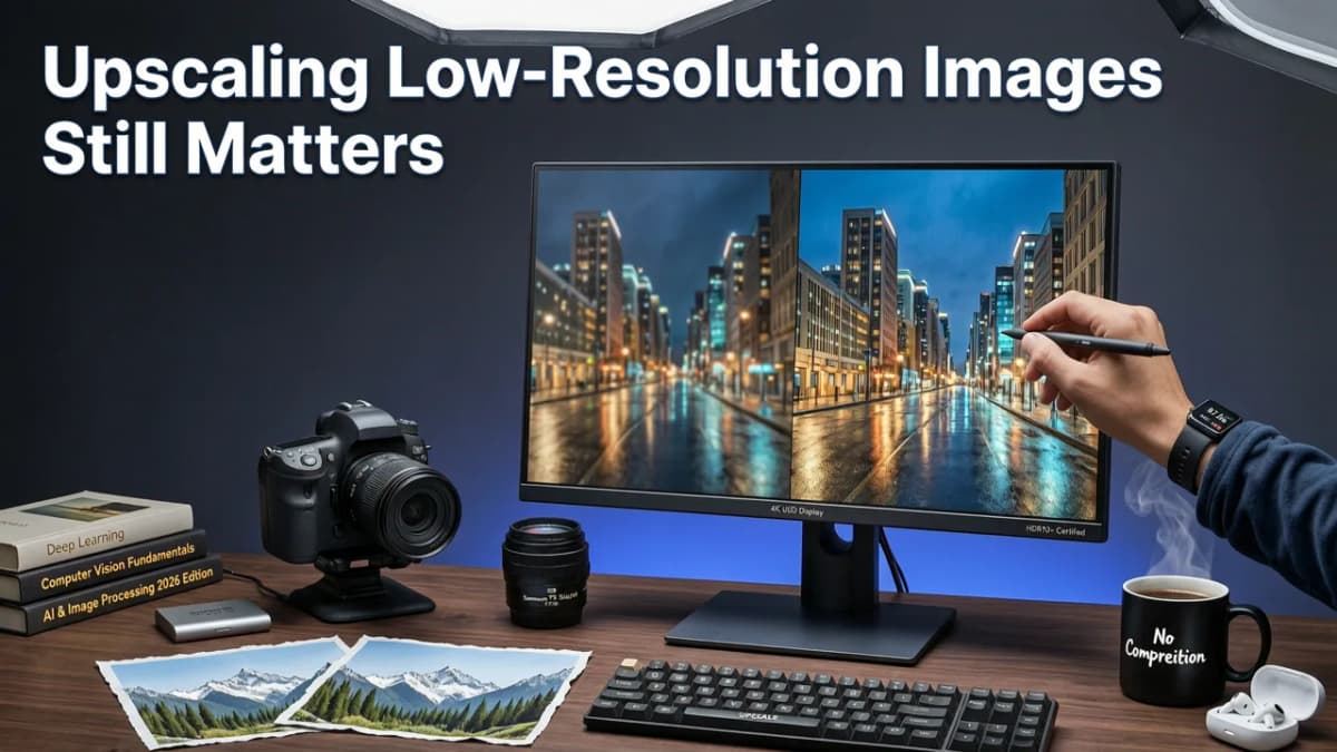 Why Upscaling Low-Resolution Images Still Matters in 2026 - upscale low resolution image online